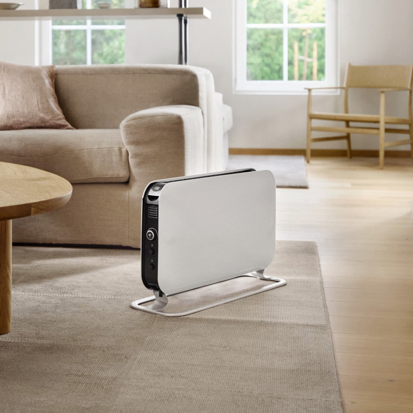Mill 2000W White Instant Convection Heater – efficient white electric convection panel heater with LED display for large rooms in Australia and New Zealand. Instant heat, digital thermostat, wall mount, quiet operation AU NZ.