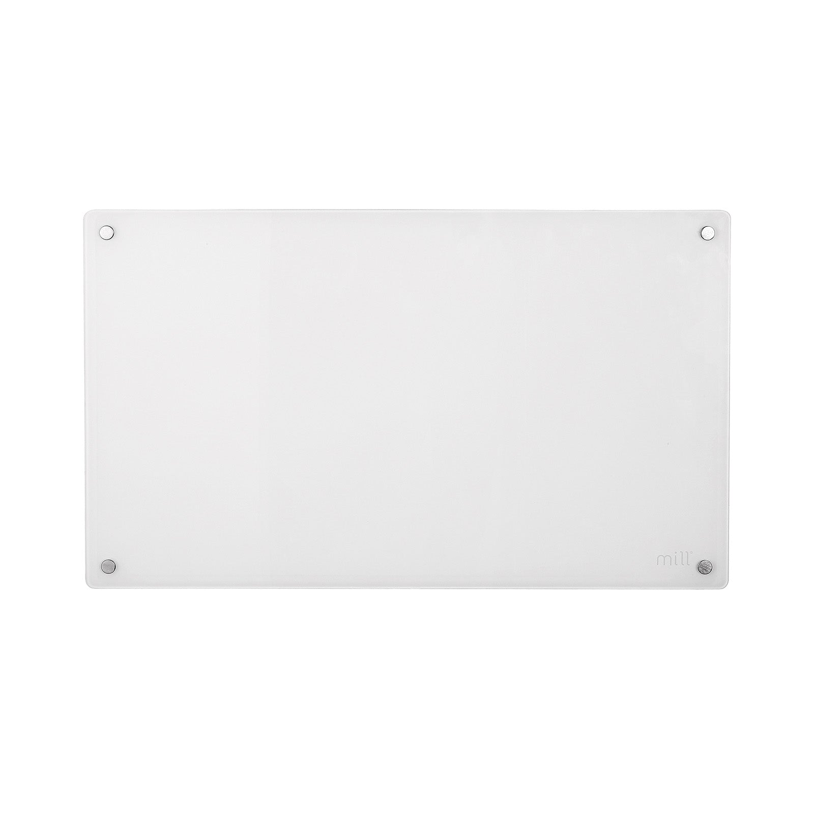 Mill 600W Smart Wi-Fi Glass Panel Heater – contemporary glass front electric heater with app control for small rooms up to 10m² in Australia and New Zealand. Wi-Fi enabled, IPX4 bathroom rated, child lock AU NZ.